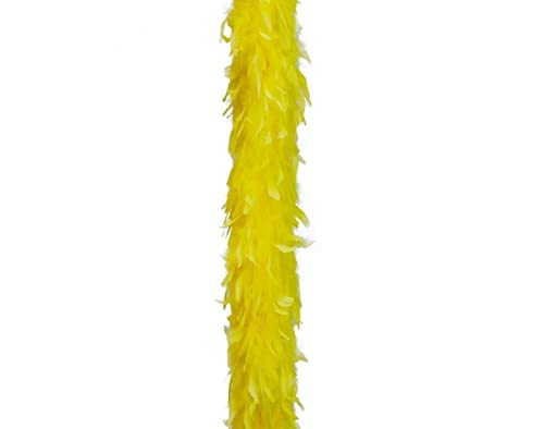 UV Floor - Neonfarbene Federboa - Premium Qualität - Neonfarbenes Zubehör - Party - Kostüm - 1m80 - Neongelb von UV FLOOR UVFLOOR