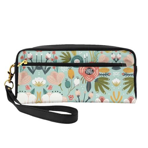 Bunte Flora-Make-up-Tasche, Reise-Kosmetiktasche, Make-up-Tasche für Damen, Make-up-Organizer, Reiseutensilien, Schwarz , Einheitsgröße, Kosmetiktasche von UVBDF
