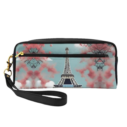 Eiffelturm-Make-up-Tasche, Reise-Kosmetiktasche, Make-up-Tasche für Damen, Make-up-Organizer, Reiseutensilien, Schwarz , Einheitsgröße, Kosmetiktasche von UVBDF