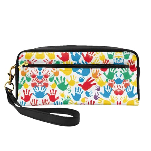 Handabdruck-Make-up-Tasche, Reise-Kosmetiktasche, Make-up-Tasche für Damen, Make-up-Organizer, Reiseutensilien, Schwarz , Einheitsgröße, Kosmetiktasche Handabdruck-Make-up-Tasche, Reise-Kosmetiktasche, Make-up-Tasche für Damen, Make-up-Organizer, Reiseutensilien, Schwarz , Einheitsgröße, Kosmetiktasche von UVBDF