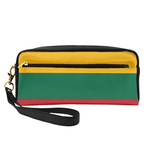 Make-up-Tasche, Motiv: Flagge von Litauen, Reise-Kosmetiktasche, Make-up-Tasche für Damen, Make-up-Organizer, Reiseutensilien, Schwarz , Einheitsgröße, Kosmetiktasche von UVBDF