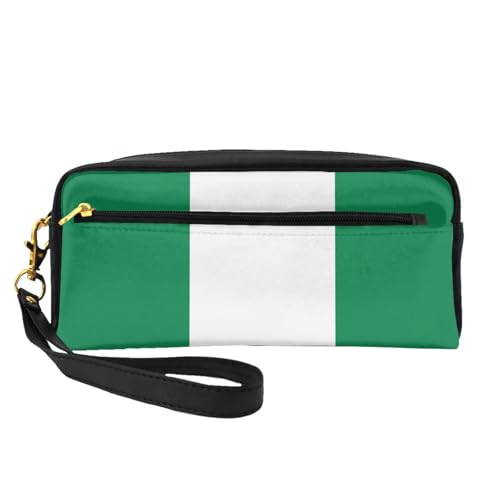 Make-up-Tasche mit Flagge von Nigeria, Reise-Kosmetiktasche, Make-up-Tasche für Damen, Make-up-Organizer, Reiseutensilien, Schwarz , Einheitsgröße, Kosmetiktasche von UVBDF
