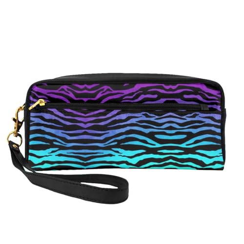 Make-up-Tasche mit Zebrastreifen, Reise-Kosmetiktasche, Make-up-Tasche für Damen, Make-up-Tasche, Reiseutensilien, Blau, Schwarz , Einheitsgröße, Kosmetiktasche Make-up-Tasche mit Zebrastreifen, Reise-Kosmetiktasche, Make-up-Tasche für Damen, Make-up-Tasche, Reiseutensilien, Blau, Schwarz , Einheitsgröße, Kosmetiktasche von UVBDF
