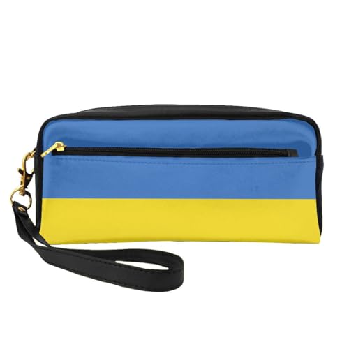 Make-up-Tasche mit ukrainischer Flagge, Reise-Kosmetiktasche, Make-up-Tasche für Damen, Make-up-Organizer, Reiseutensilien, Schwarz , Einheitsgröße, Kosmetiktasche von UVBDF