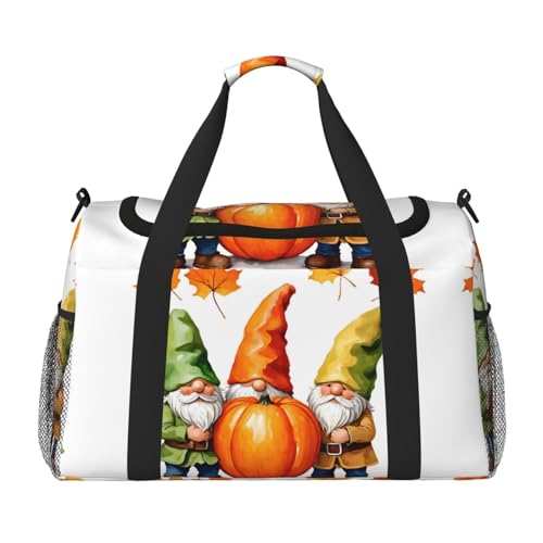 Niedliche Wichtel-Wochenend-Handgepäcktasche, für Damen und Herren, perfekt für Vielflieger, Schwarz , Einheitsgröße von UVBDF