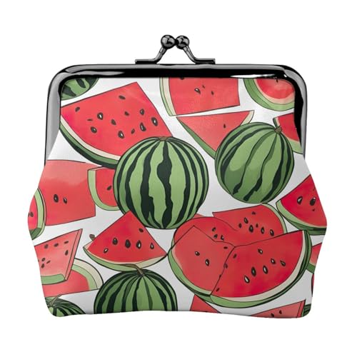 Rote Wassermelonen-Münzgeldbörse, Münzgeldbörse, Lippenstift, Kosmetikzubehör, Organizer, für den täglichen Gebrauch, Schwarz , Einheitsgröße, Münztasche von UVBDF