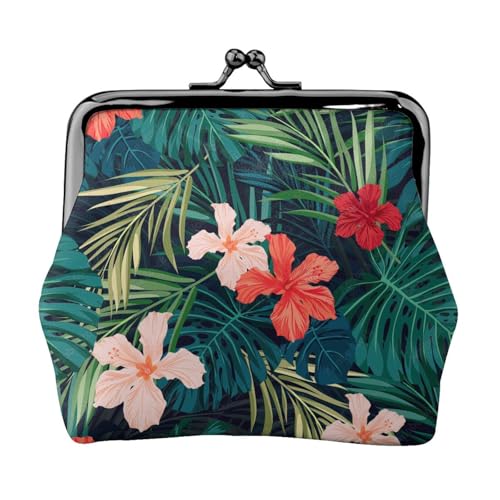 Summer Hawaiian Coin Purse Coin Purse Lipstick Cosmetic Accessories Organizer for Daily Use, Schwarz , Einheitsgröße, Münztasche von UVBDF