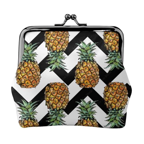 Summer Pineapple Coin Purse Coin Purse Lipstick Cosmetic Accessories Organizer for Daily Use, Schwarz , Einheitsgröße, Münztasche von UVBDF