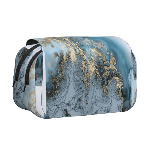 UVBDF Doppelschichtiges Federmäppchen mit Marmor-Druck, für die Schule, Organizer, Schreibwaren-Tasche für Kinder, Geschenk, Schwarz , Einheitsgröße, Taschen-Organizer UVBDF Doppelschichtiges Federmäppchen mit Marmor-Druck, für die Schule, Organizer, Schreibwaren-Tasche für Kinder, Geschenk, Schwarz , Einheitsgröße, Taschen-Organizer von UVBDF