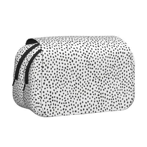 UVBDF Federmäppchen, doppelschichtig, mit Punktemuster, Schwarz und Weiß, für Kinder, Geschenk, Schwarz , Einheitsgröße, Taschen-Organizer UVBDF Federmäppchen, doppelschichtig, mit Punktemuster, Schwarz und Weiß, für Kinder, Geschenk, Schwarz , Einheitsgröße, Taschen-Organizer von UVBDF