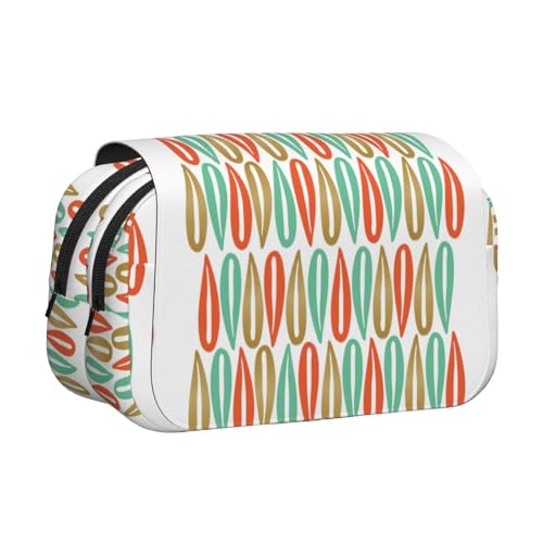 UVBDF Federmäppchen aus der Mitte des Jahrhunderts, moderner Stil, doppellagig, Klappetui, Organizer, Schreibwaren-Tasche für Kinder, Geschenk, Schwarz , Einheitsgröße, Taschen-Organizer UVBDF Federmäppchen aus der Mitte des Jahrhunderts, moderner Stil, doppellagig, Klappetui, Organizer, Schreibwaren-Tasche für Kinder, Geschenk, Schwarz , Einheitsgröße, Taschen-Organizer von UVBDF