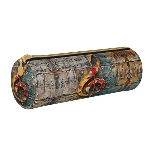 UVBDF Federmäppchen für Musiknoten, niedlicher Stifthalter für Jungen und Mädchen, Senioren-Federmäppchen, Geschenk für Kinder, weiß, Einheitsgröße, Taschen-Organizer von UVBDF