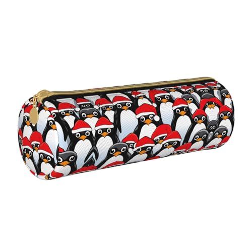 UVBDF Federmäppchen für die Schule, Motiv: Weihnachts-Pinguine, niedlicher Stifthalter für Jungen und Mädchen, Senioren-Federmäppchen, Geschenk für Kinder, weiß, Einheitsgröße, Taschen-Organizer von UVBDF