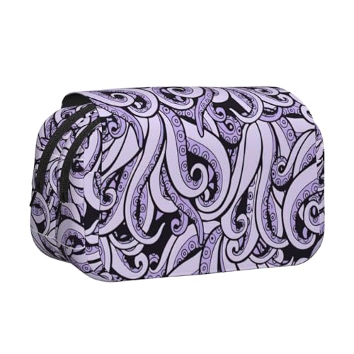 UVBDF Federmäppchen mit Aufdruck "The Sea Witch", doppellagig, Klappetui, Organizer, Schreibwaren-Tasche für Kinder, Geschenk, Schwarz , Einheitsgröße, Taschen-Organizer von UVBDF