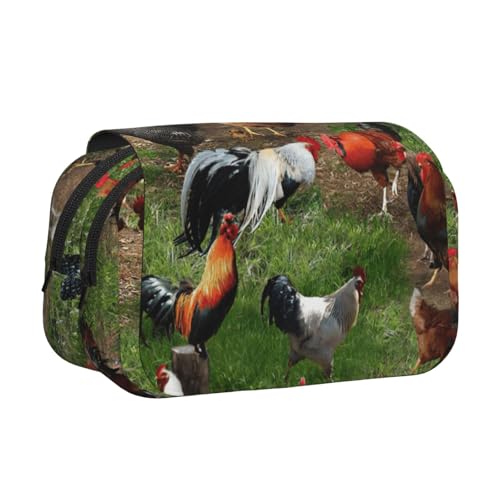 UVBDF Federmäppchen mit Bauernhoftierdruck, doppellagig, Klappetui, Organizer, Schreibwaren-Tasche für Kinder, Geschenk, Schwarz , Einheitsgröße, Taschen-Organizer UVBDF Federmäppchen mit Bauernhoftierdruck, doppellagig, Klappetui, Organizer, Schreibwaren-Tasche für Kinder, Geschenk, Schwarz , Einheitsgröße, Taschen-Organizer von UVBDF