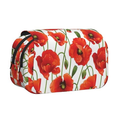 UVBDF Federmäppchen mit Blumendruck, doppellagig, Klappetui, Organizer, Schreibwaren-Tasche für Kinder, Geschenk, Schwarz , Einheitsgröße, Taschen-Organizer UVBDF Federmäppchen mit Blumendruck, doppellagig, Klappetui, Organizer, Schreibwaren-Tasche für Kinder, Geschenk, Schwarz , Einheitsgröße, Taschen-Organizer von UVBDF