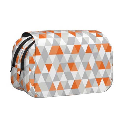 UVBDF Federmäppchen mit Dreiecksmustern, doppelschichtig, Klappetui, Organizer, Schreibwaren-Tasche für Kinder, Geschenk, Schwarz , Einheitsgröße, Taschen-Organizer UVBDF Federmäppchen mit Dreiecksmustern, doppelschichtig, Klappetui, Organizer, Schreibwaren-Tasche für Kinder, Geschenk, Schwarz , Einheitsgröße, Taschen-Organizer von UVBDF