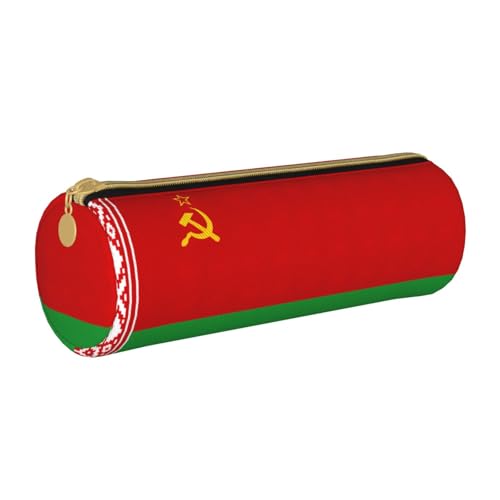 UVBDF Federmäppchen mit Flagge von Belarus, niedlicher Stifthalter für Jungen und Mädchen, Senioren-Federmäppchen, Geschenk für Kinder, weiß, Einheitsgröße, Taschen-Organizer von UVBDF