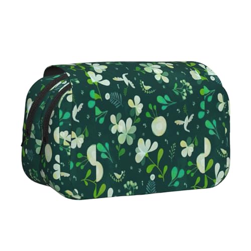UVBDF Federmäppchen mit Gras- und Tauben-Druck, doppellagig, Klappetui, Organizer, Schreibwaren-Tasche für Kinder, Geschenk, Schwarz , Einheitsgröße, Taschen-Organizer UVBDF Federmäppchen mit Gras- und Tauben-Druck, doppellagig, Klappetui, Organizer, Schreibwaren-Tasche für Kinder, Geschenk, Schwarz , Einheitsgröße, Taschen-Organizer von UVBDF