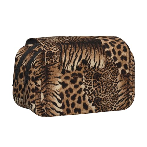 UVBDF Federmäppchen mit Leopardenmuster, doppellagig, Klappetui, Organizer, Schreibwaren-Tasche für Kinder, Geschenk, Schwarz , Einheitsgröße, Taschen-Organizer UVBDF Federmäppchen mit Leopardenmuster, doppellagig, Klappetui, Organizer, Schreibwaren-Tasche für Kinder, Geschenk, Schwarz , Einheitsgröße, Taschen-Organizer von UVBDF