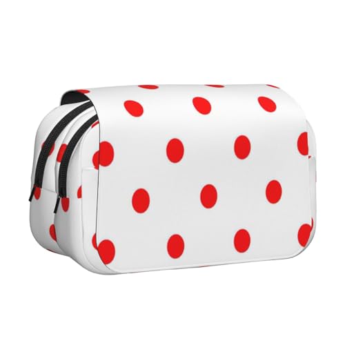 UVBDF Federmäppchen mit Punktemuster, doppelschichtig, für die Schule, Organizer, Schreibwaren-Tasche für Kinder, Geschenk, Schwarz , Einheitsgröße, Taschen-Organizer UVBDF Federmäppchen mit Punktemuster, doppelschichtig, für die Schule, Organizer, Schreibwaren-Tasche für Kinder, Geschenk, Schwarz , Einheitsgröße, Taschen-Organizer von UVBDF