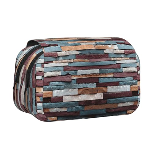 UVBDF Federmäppchen mit Steindruck, doppellagig, Klappetui, Organizer, Schreibwaren-Tasche für Kinder, Geschenk, Schwarz , Einheitsgröße, Taschen-Organizer UVBDF Federmäppchen mit Steindruck, doppellagig, Klappetui, Organizer, Schreibwaren-Tasche für Kinder, Geschenk, Schwarz , Einheitsgröße, Taschen-Organizer von UVBDF