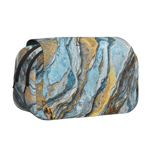 UVBDF Federmäppchen mit Steintexturdruck, doppellagig, Klappetui, Organizer, Schreibwaren-Tasche für Kinder, Geschenk, Schwarz , Einheitsgröße, Taschen-Organizer UVBDF Federmäppchen mit Steintexturdruck, doppellagig, Klappetui, Organizer, Schreibwaren-Tasche für Kinder, Geschenk, Schwarz , Einheitsgröße, Taschen-Organizer von UVBDF