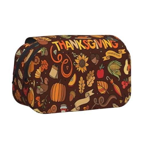 UVBDF Federmäppchen mit doppelschichtigem Klappetui, Organizer, Schreibwaren-Tasche für Kinder, Geschenk, Schwarz , Einheitsgröße, Taschen-Organizer von UVBDF