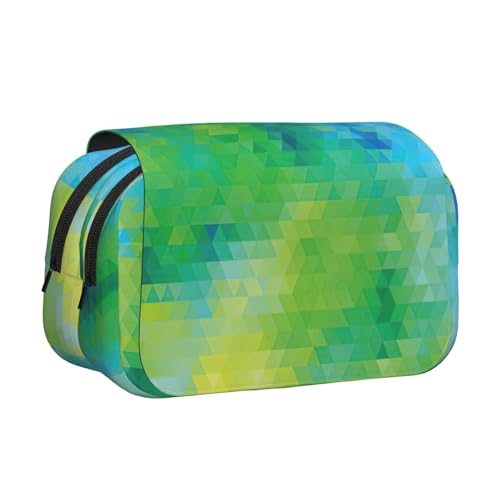 UVBDF Federmäppchen mit geometrischem abstraktem Dreiecksdruck, doppellagig, Klappetui, Organizer, Schreibwaren-Tasche für Kinder, Geschenk, Schwarz , Einheitsgröße, Taschen-Organizer UVBDF Federmäppchen mit geometrischem abstraktem Dreiecksdruck, doppellagig, Klappetui, Organizer, Schreibwaren-Tasche für Kinder, Geschenk, Schwarz , Einheitsgröße, Taschen-Organizer von UVBDF