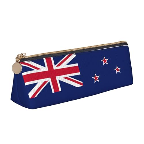 UVBDF Federmäppchen mit neuseeländischer Flagge, für Kinder, mit Reißverschluss, kleine einfache Stifttasche, Kosmetik-Make-up-Etui, weiß, Einheitsgröße, Taschen-Organizer von UVBDF