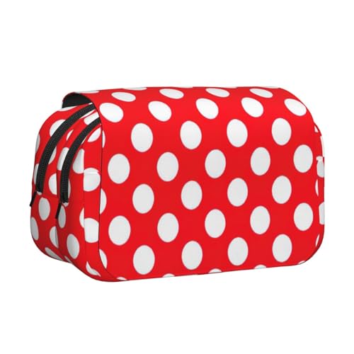 UVBDF Federmäppchen mit niedlichem Punktemuster, doppellagig, Klappetui, Organizer, Schreibwaren-Tasche für Kinder, Geschenk, Schwarz , Einheitsgröße, Taschen-Organizer UVBDF Federmäppchen mit niedlichem Punktemuster, doppellagig, Klappetui, Organizer, Schreibwaren-Tasche für Kinder, Geschenk, Schwarz , Einheitsgröße, Taschen-Organizer von UVBDF