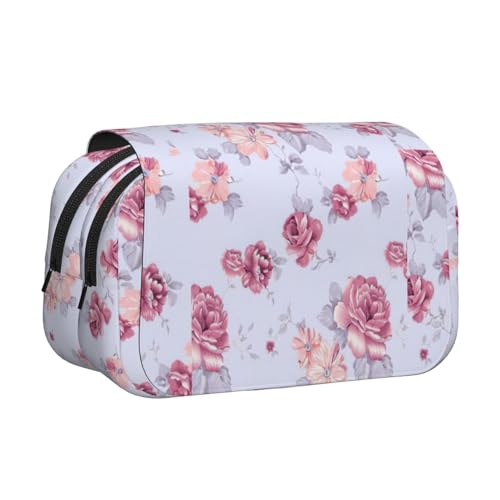 UVBDF Federmäppchen mit roten Rosen, Blumendruck, doppellagig, Klappetui, Organizer, Schreibwaren-Tasche für Kinder, Geschenk, Schwarz , Einheitsgröße, Taschen-Organizer UVBDF Federmäppchen mit roten Rosen, Blumendruck, doppellagig, Klappetui, Organizer, Schreibwaren-Tasche für Kinder, Geschenk, Schwarz , Einheitsgröße, Taschen-Organizer von UVBDF