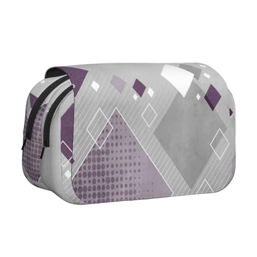 UVBDF Federmäppchen mit verschiedenen farbigen Quadraten, doppelschichtig, für Kinder, Geschenk, Schwarz , Einheitsgröße, Taschen-Organizer UVBDF Federmäppchen mit verschiedenen farbigen Quadraten, doppelschichtig, für Kinder, Geschenk, Schwarz , Einheitsgröße, Taschen-Organizer von UVBDF