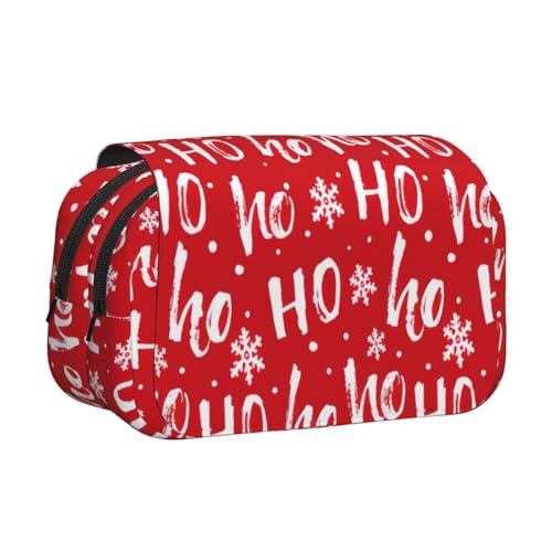 UVBDF Federmäppchen mit weihnachtlichem Hintergrunddruck, doppellagig, Klappetui, Organizer, Schreibwaren-Tasche für Kinder, Geschenk, Schwarz , Einheitsgröße, Taschen-Organizer UVBDF Federmäppchen mit weihnachtlichem Hintergrunddruck, doppellagig, Klappetui, Organizer, Schreibwaren-Tasche für Kinder, Geschenk, Schwarz , Einheitsgröße, Taschen-Organizer von UVBDF