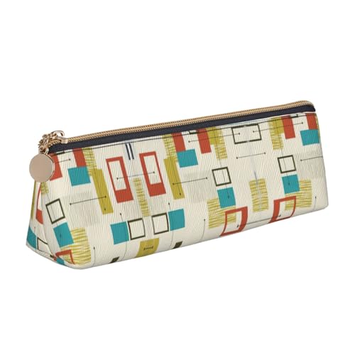 UVBDF Mid Century Modernes Federmäppchen für Kinder mit Reißverschluss, kleine einfache Stifttasche, Kosmetik-Make-up-Etui, weiß, Einheitsgröße, Taschen-Organizer UVBDF Mid Century Modernes Federmäppchen für Kinder mit Reißverschluss, kleine einfache Stifttasche, Kosmetik-Make-up-Etui, weiß, Einheitsgröße, Taschen-Organizer von UVBDF