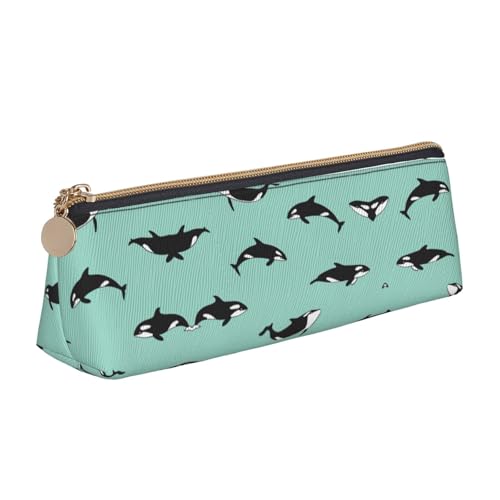 UVBDF Pazifik-Ozean-Federmäppchen, tragbar, Schreibwaren, großes Fassungsvermögen, Kosmetik-Organizer-Tasche, weiß, Einheitsgröße, Kosmetiktasche von UVBDF