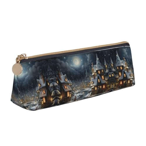 UVBDF Weihnachts-Federmäppchen, tragbar, Schreibwaren, großes Fassungsvermögen, Kosmetik-Organizer-Tasche, weiß, Einheitsgröße, Kosmetiktasche von UVBDF