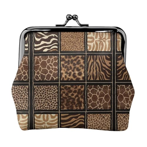 Wild Zoo Münzbörse, Münzgeldbörse, Lippenstift, Kosmetikzubehör, Organizer, für den täglichen Gebrauch, Schwarz , Einheitsgröße, Münztasche von UVBDF