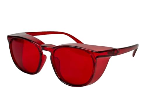 UVtech SLEEP-4B 100% Blaulichtfilter Rote Brille Computerbrille PC Gaming Bluelight Filter Uv Blue Light Blocking Glasses Anti Damen Herren von UVtech