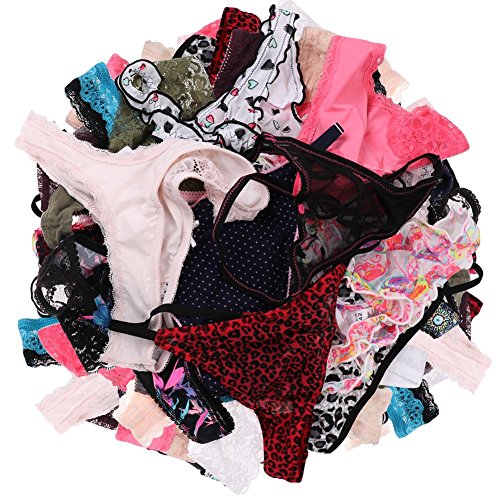 UWOCEKA Damen Sexy Thongs, Varity von T-Backs Sexy Unterwäsche-Pack Of G Strings Lacy Unterwäsche Höschen Tanga Klein 20pcs von UWOCEKA