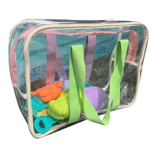 UWYRKSW PVC Transparent Damen Sommer Kapazität Umhängetasche Kunststoff Strand Wasserdichte Handtasche Damen Tasche C von UWYRKSW