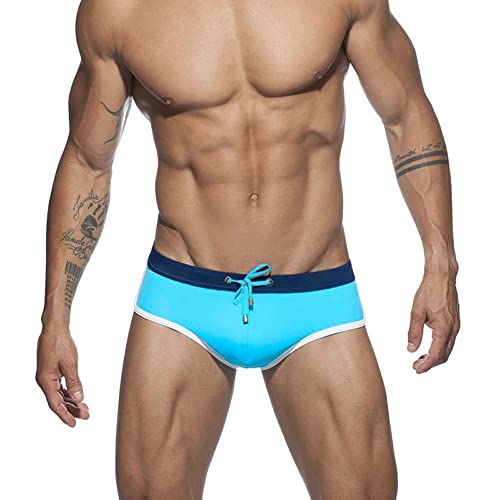 UXH Herren Bademode Schwimmhose Badeanzüge Board Surf Shorts Look Great and Feel Confident, Himmelblau, Small von UXH