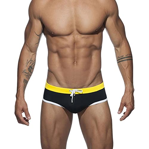 UXH Herren Bademode Schwimmhose Badeanzüge Board Surf Shorts Look Great and Feel Confident, Schwarz, Medium von UXH