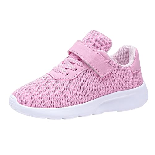 Turnschuhe mädchen Winterschuhe Mädchen Frühling Autumn Breathable Mesh Sportschuhe Shoes Mesh Soft Sole Youth Lightweight und Comfortable Running Shoes (Pink-3, 30.5 Little Child) von UXSELKCD