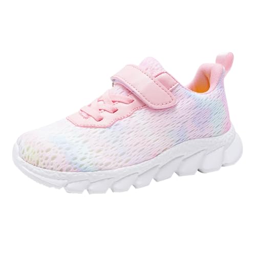 UXSELKCD Hallenschuhe mädchen Turnschuhe Mädchen Komfort Leicht Trendy Vielseitige Winterschuhe Sneaker Damen Winter Kindersportschuhe Mesh Breathable Kinder Sportschuhe von UXSELKCD