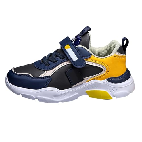 UXSELKCD Sneaker socken Damen 39-42 Turnschuhe Mädchen Hallenschuhe Frühling und Freizeit Sport Nicht Atmungsaktiv Schuhe Mittlere und Große Sportschuhe Sneaker (Yellow-G, 30.5 Little Child) von UXSELKCD