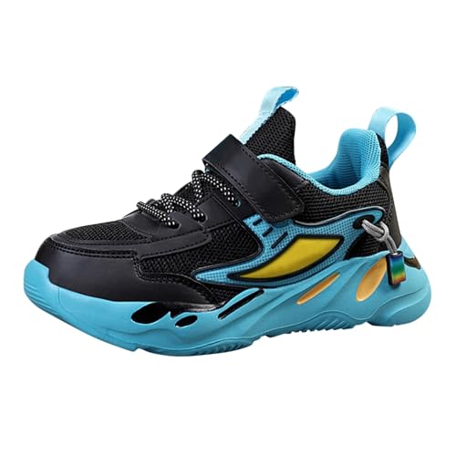 UXSELKCD barfussschuhe Kinder Turnschuhe Mädchen Hallenschuhe Frühling und Freizeit Sport Nicht Atmungsaktiv Schuhe Mittlere und Große Sportschuhe Sneaker (Mint Green-F, 32 Big Kids) von UXSELKCD