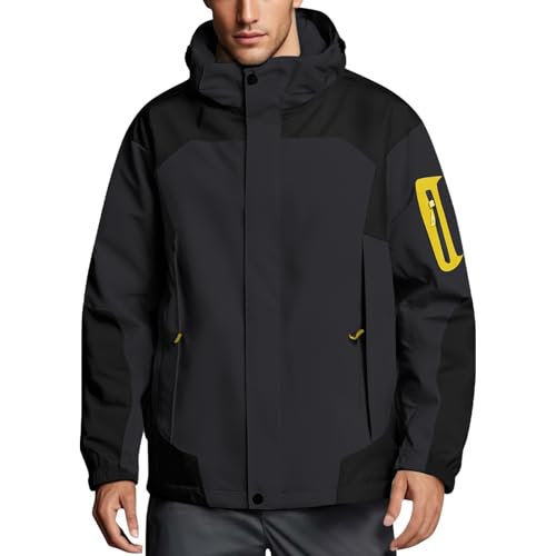 UXSELKCD übergangsjacke Herren, Herren Fleece Pullover, regenponcho rollator, regenumhang, wasserdichte, Sweatshirt Jacke, Regenjacke 164 wasserdicht, regenponcho Erwachsene, Windjacke von UXSELKCD