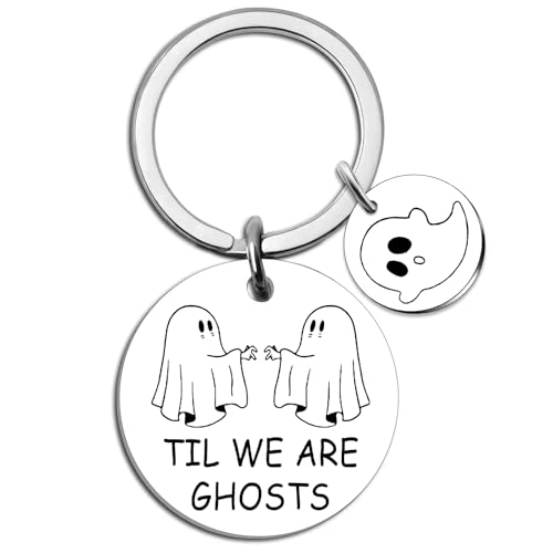 UYBEPU Boo Basket Stuffers for Women Men Him Her Halloween Gifts for Women Men Adults Ghost Keychain Spooky Basket Stuffers for Teen Girls Best Friends My Boo Keychain for Halloween Sweetest Day von UYBEPU