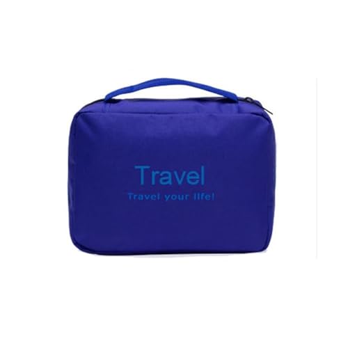 Reise-Kosmetiktasche, faltbar, wasserdicht, für Damen und Herren, Make-up-Tasche, Toilettenartikel-Organizer, hängende Badezimmer-Aufbewahrung, Kulturbeutel, königsblau, 2PCS Reise-Kosmetiktasche, faltbar, wasserdicht, für Damen und Herren, Make-up-Tasche, Toilettenartikel-Organizer, hängende Badezimmer-Aufbewahrung, Kulturbeutel, königsblau, 2PCS von UYFRD